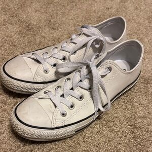 Converse White Leather Sneakers